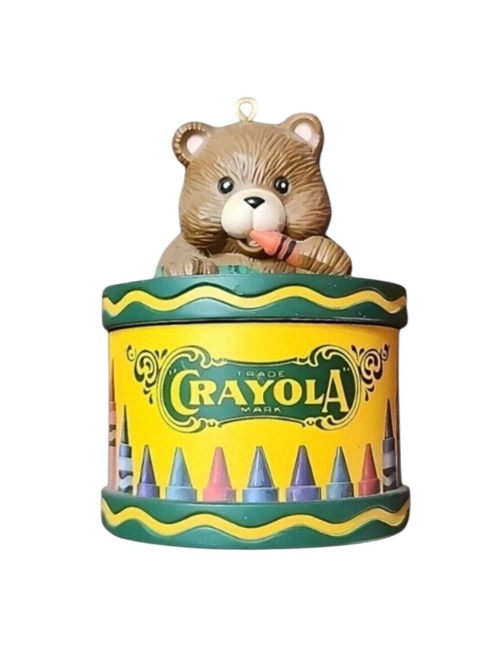 Vintage Crayola Bear Ornament Christmas Tree Decoration